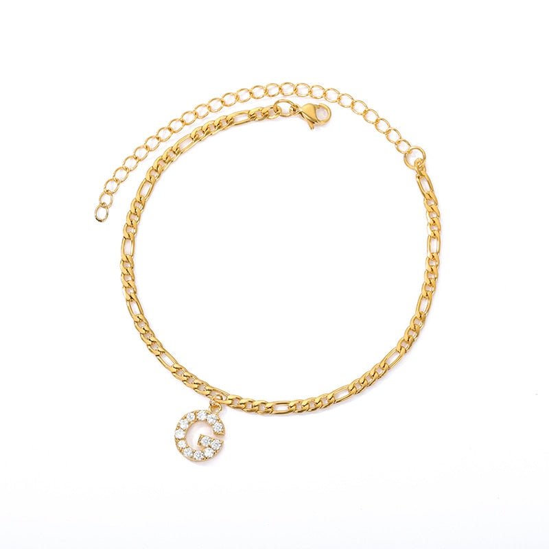 Masal Initial Anklet - Masal – Elegance Around Every Step.