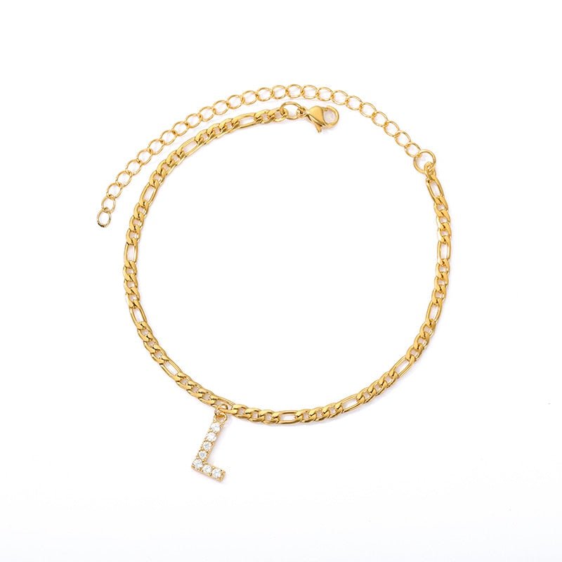 Masal Initial Anklet - Masal – Elegance Around Every Step.