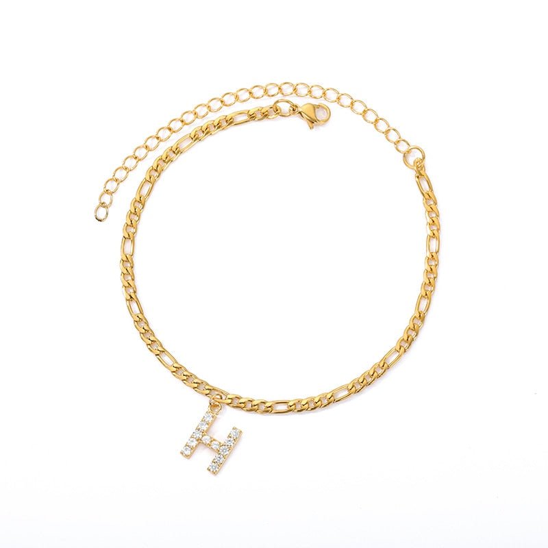 Masal Initial Anklet - Masal – Elegance Around Every Step.