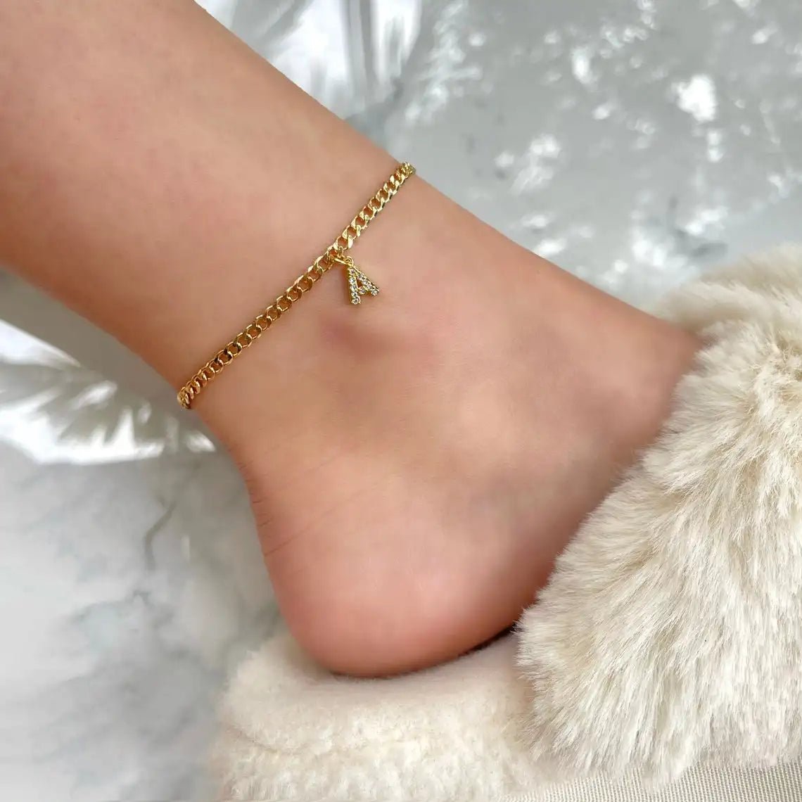 Masal Initial Anklet - Masal – Elegance Around Every Step.