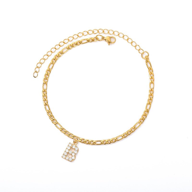 Masal Initial Anklet - Masal – Elegance Around Every Step.