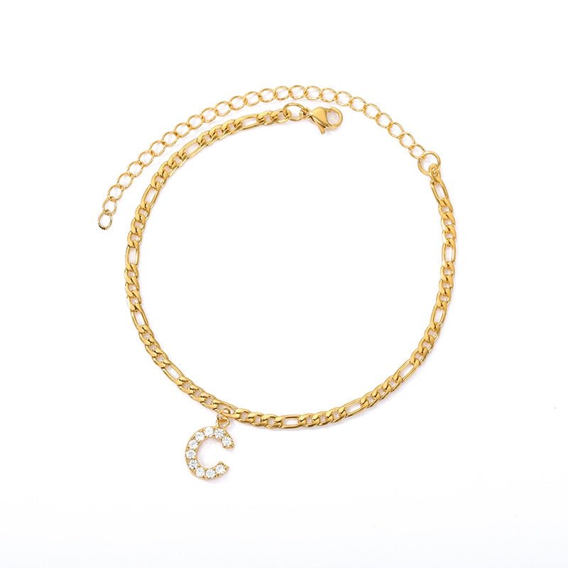 Masal Initial Anklet - Masal – Elegance Around Every Step.
