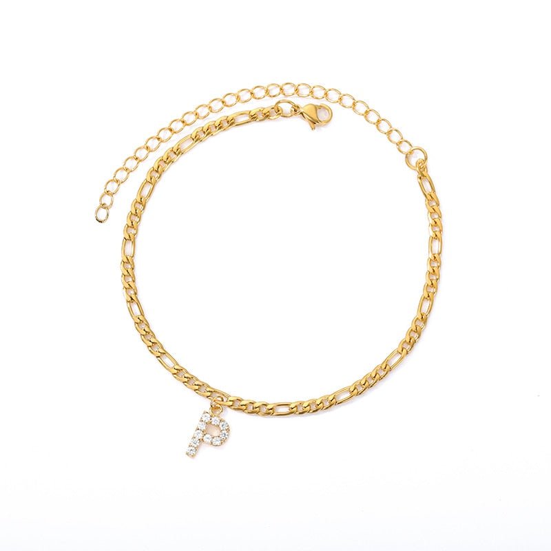 Masal Initial Anklet - Masal – Elegance Around Every Step.