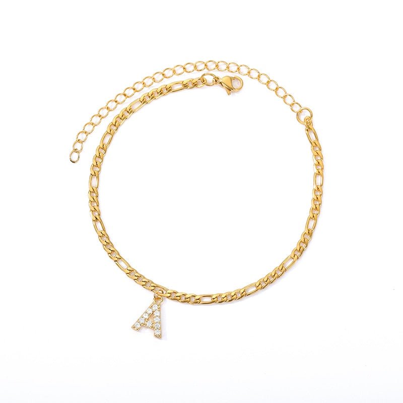 Masal Initial Anklet - Masal – Elegance Around Every Step.